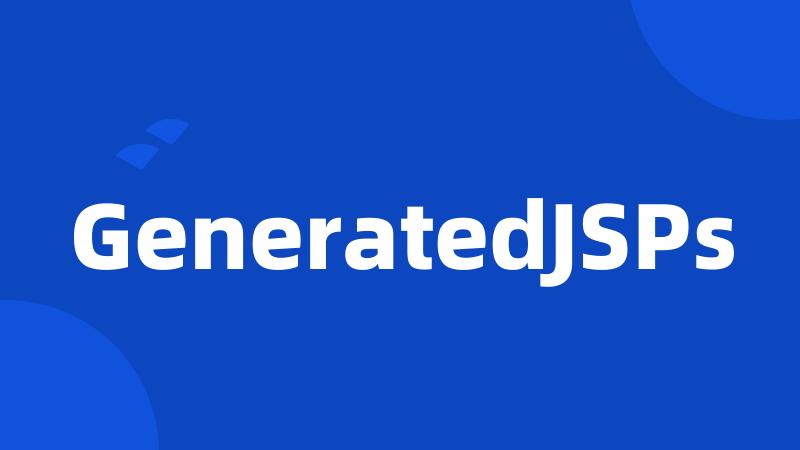 GeneratedJSPs