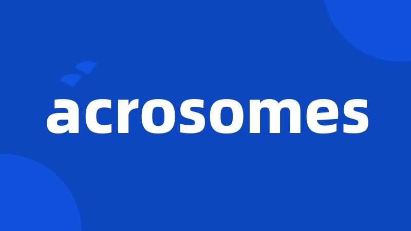 acrosomes