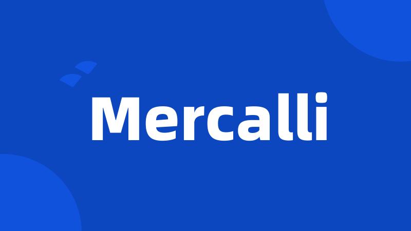 Mercalli