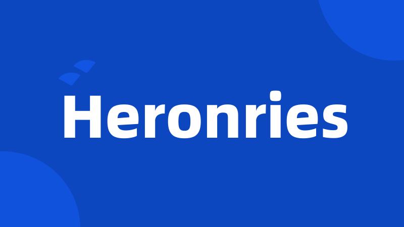 Heronries