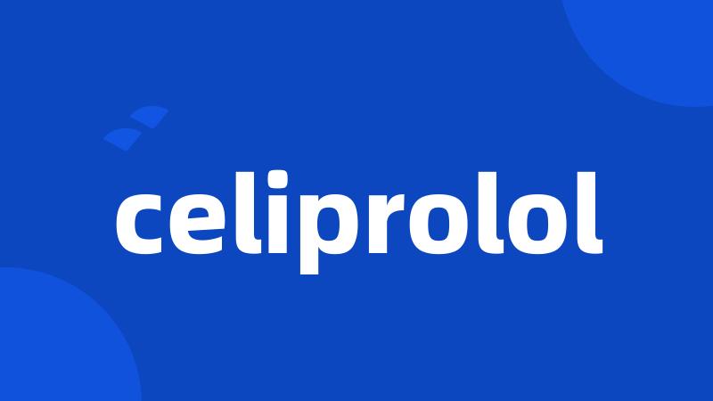 celiprolol