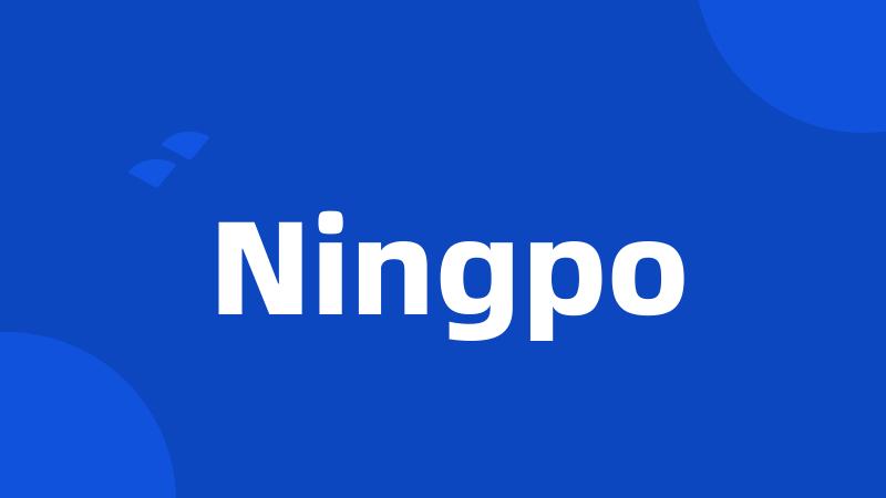 Ningpo