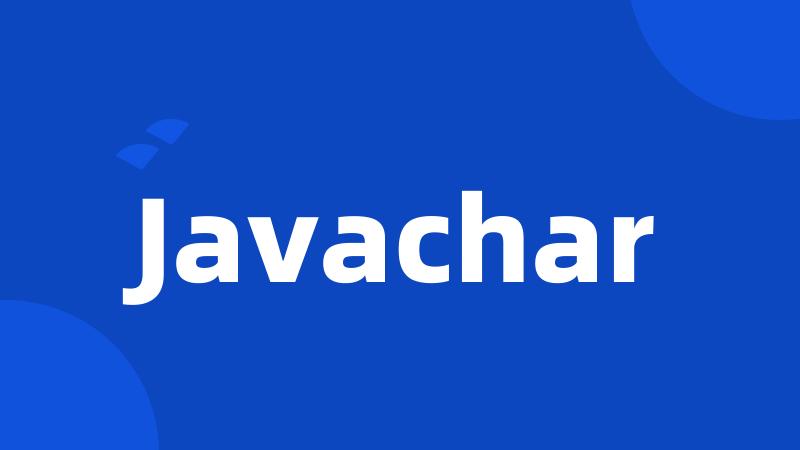 Javachar