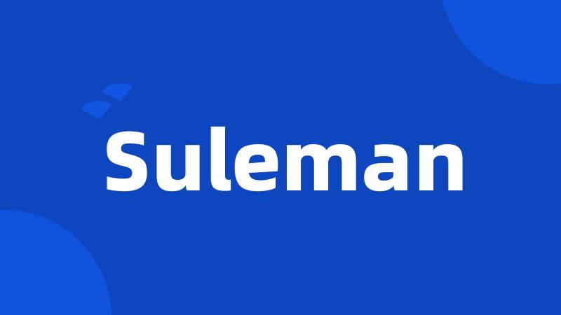 Suleman