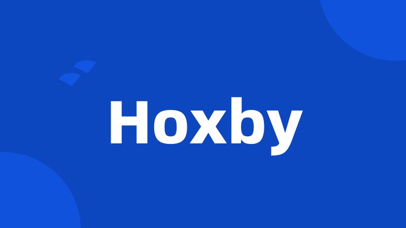 Hoxby