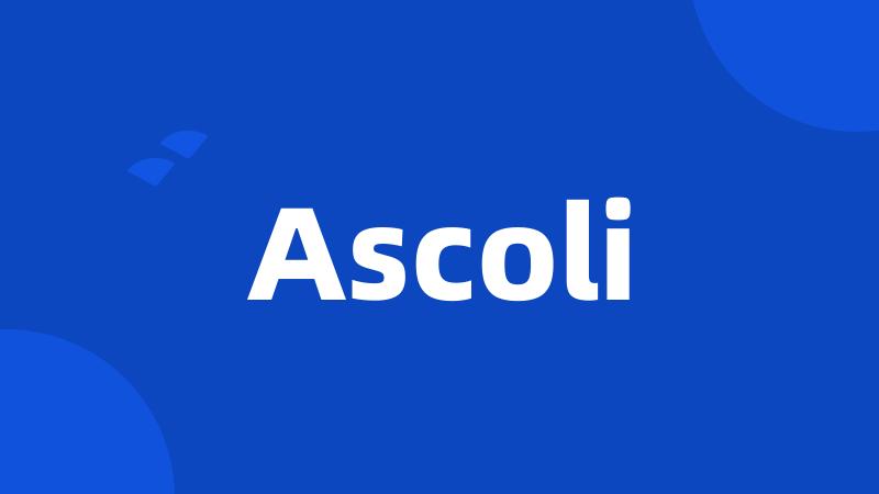 Ascoli