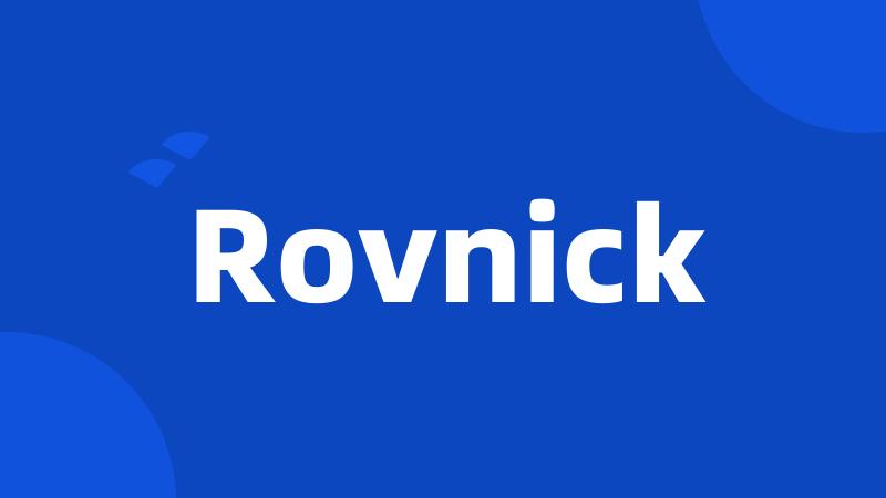 Rovnick