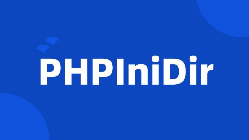 PHPIniDir