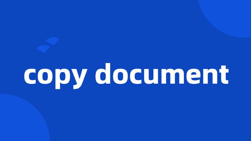 copy document