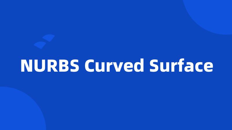 NURBS Curved Surface