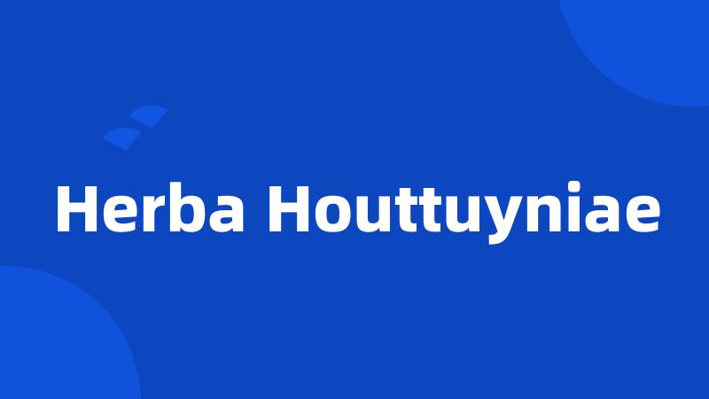 Herba Houttuyniae