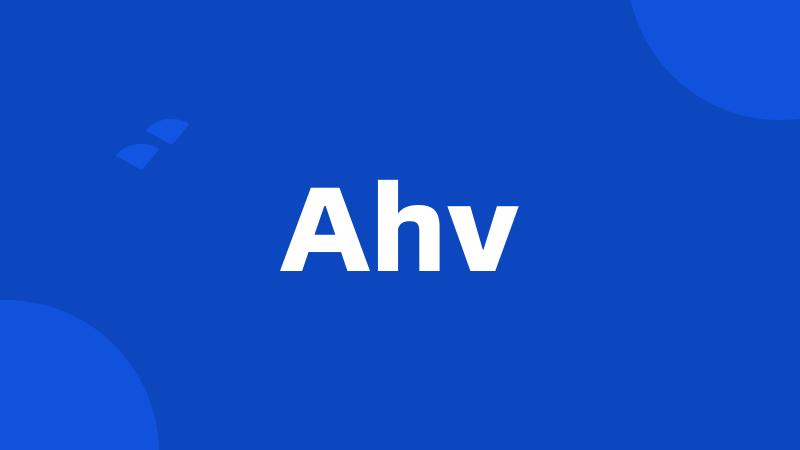 Ahv