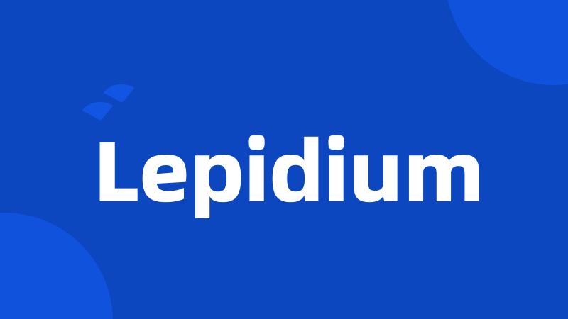 Lepidium