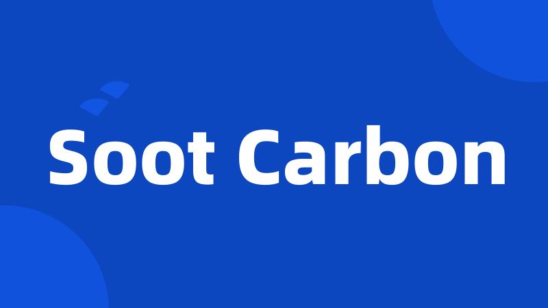 Soot Carbon