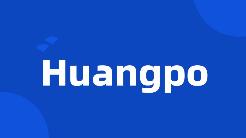 Huangpo