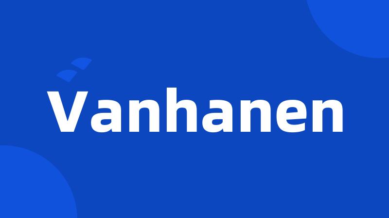 Vanhanen