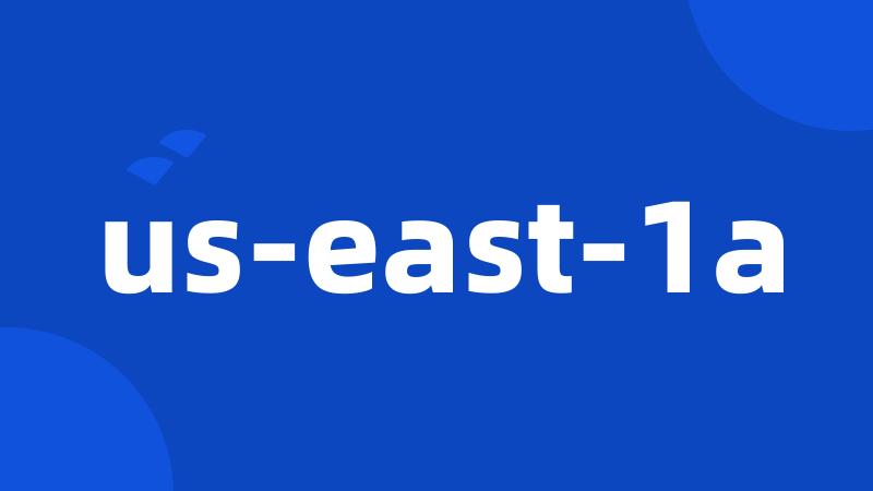 us-east-1a