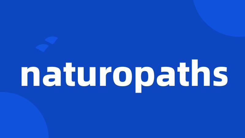 naturopaths