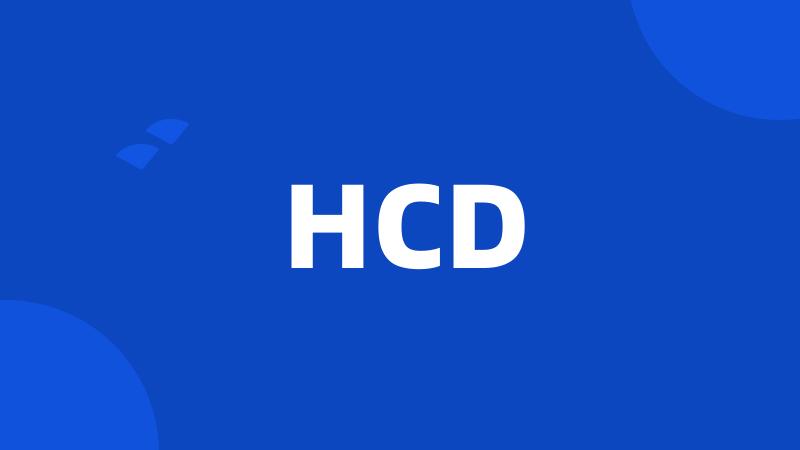 HCD