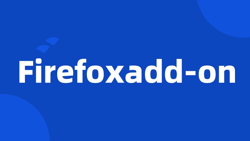Firefoxadd-on
