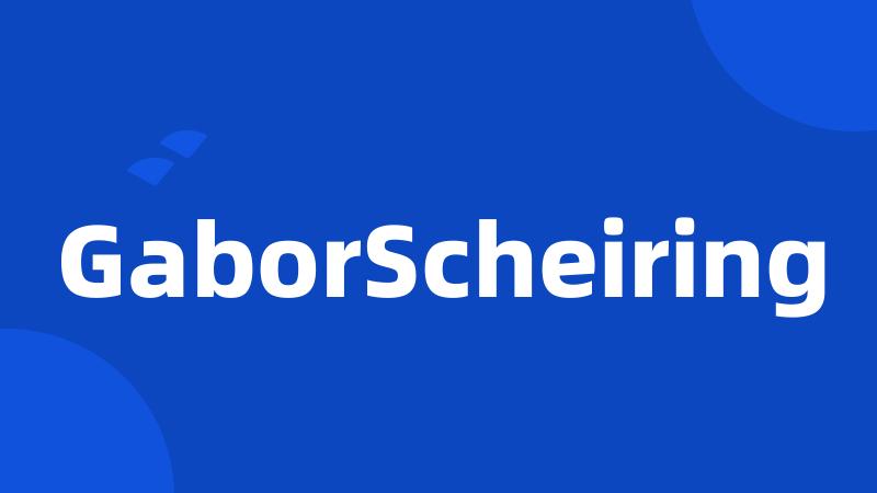 GaborScheiring