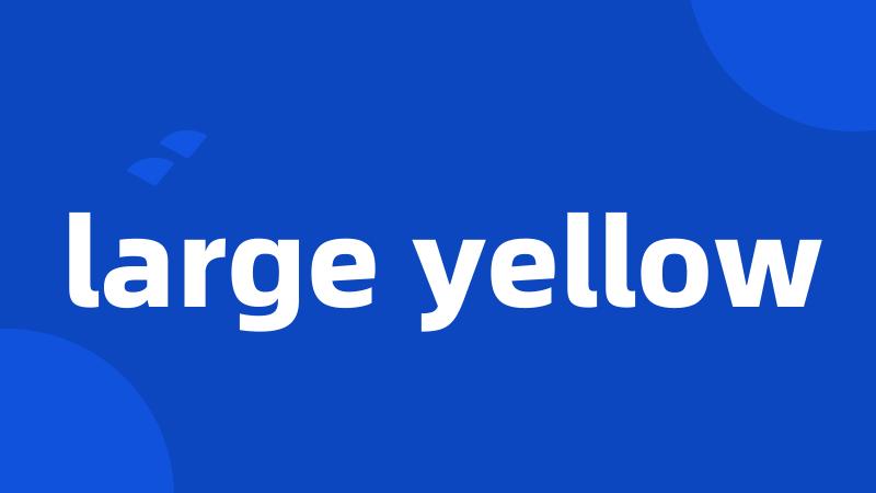 large yellow