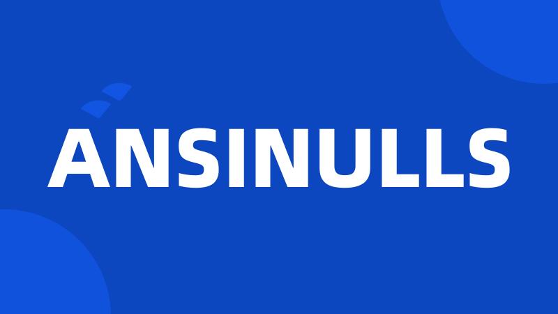 ANSINULLS