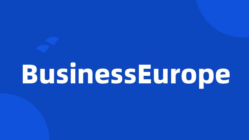 BusinessEurope