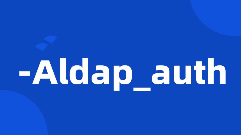 -Aldap_auth