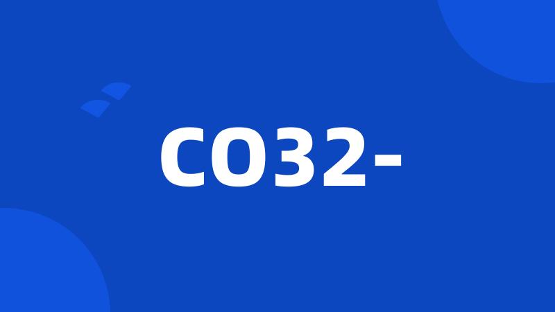 CO32-