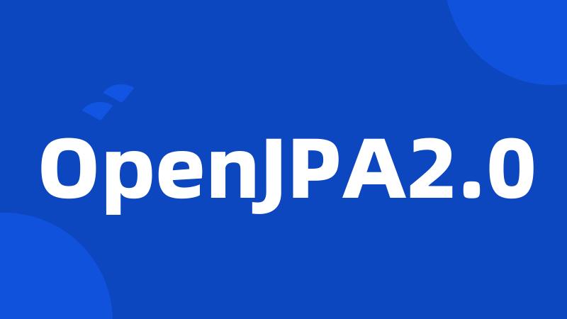 OpenJPA2.0