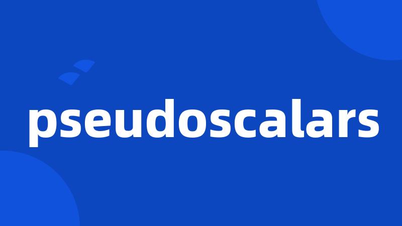 pseudoscalars