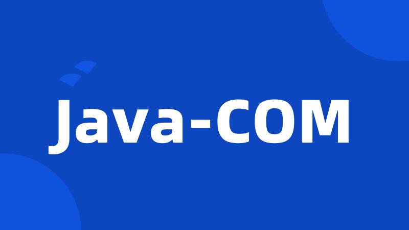 Java-COM