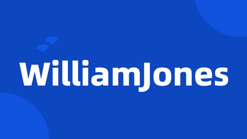 WilliamJones