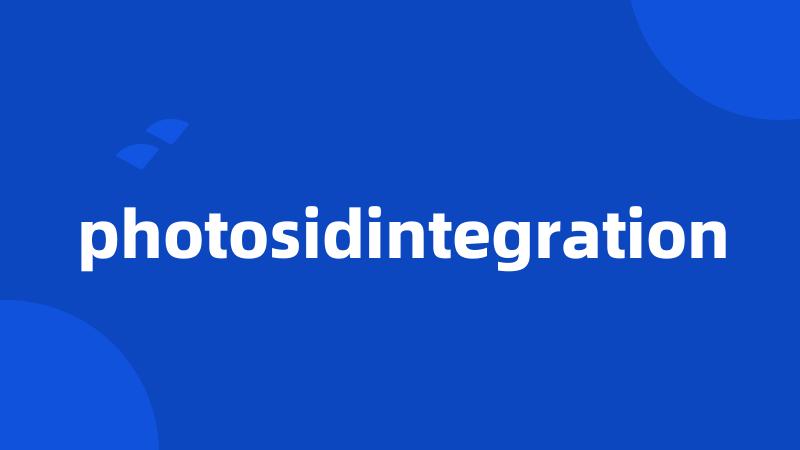 photosidintegration