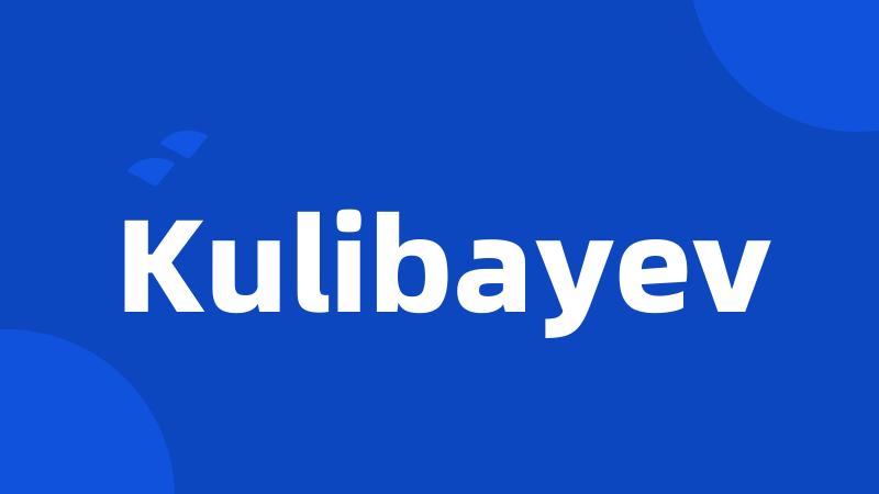 Kulibayev