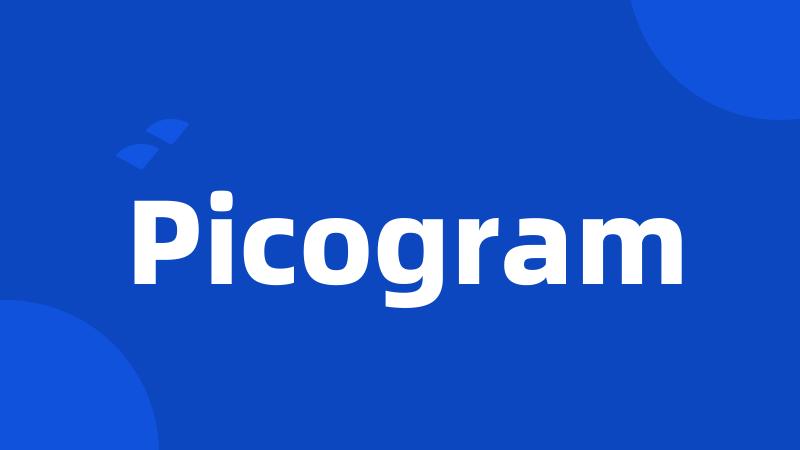 Picogram