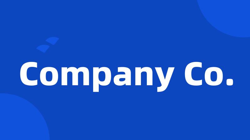 Company Co.