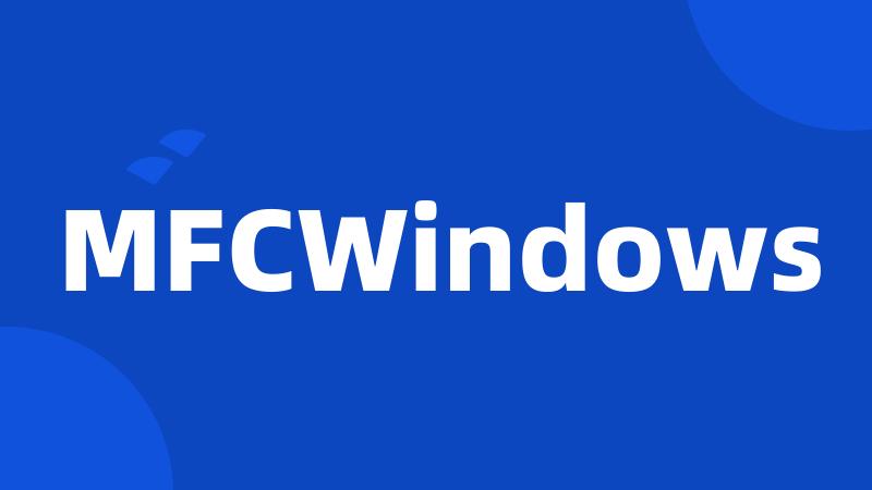 MFCWindows