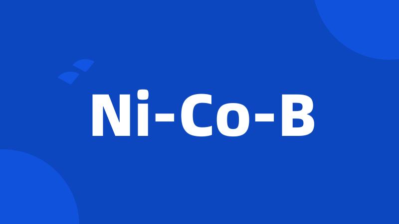 Ni-Co-B