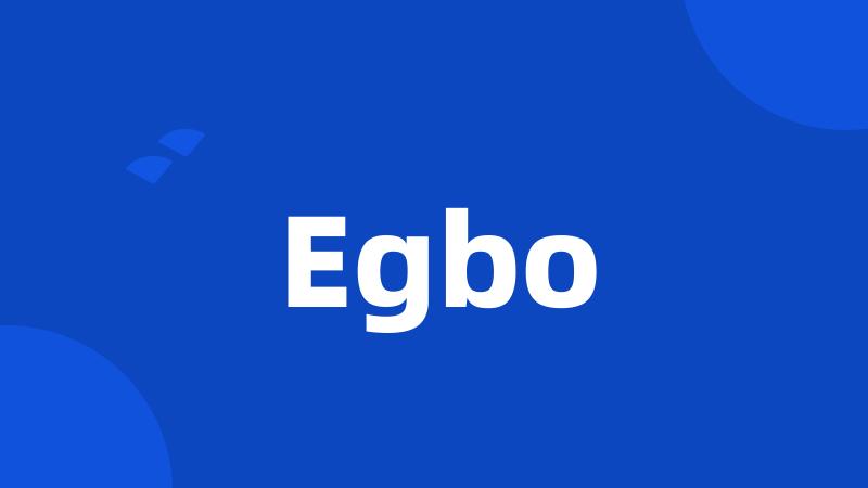 Egbo