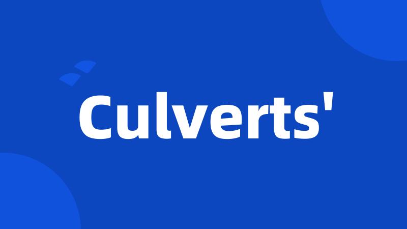 Culverts'