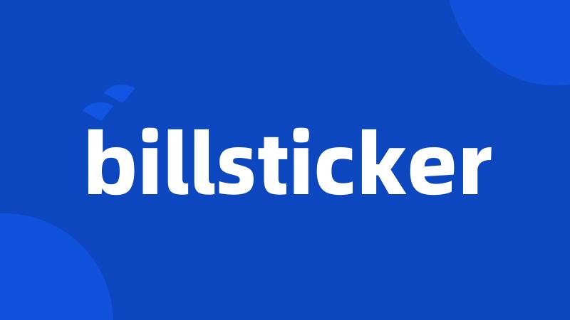 billsticker