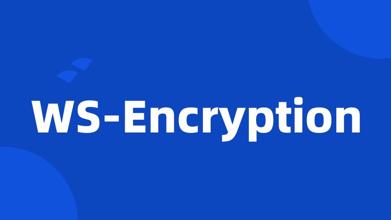 WS-Encryption