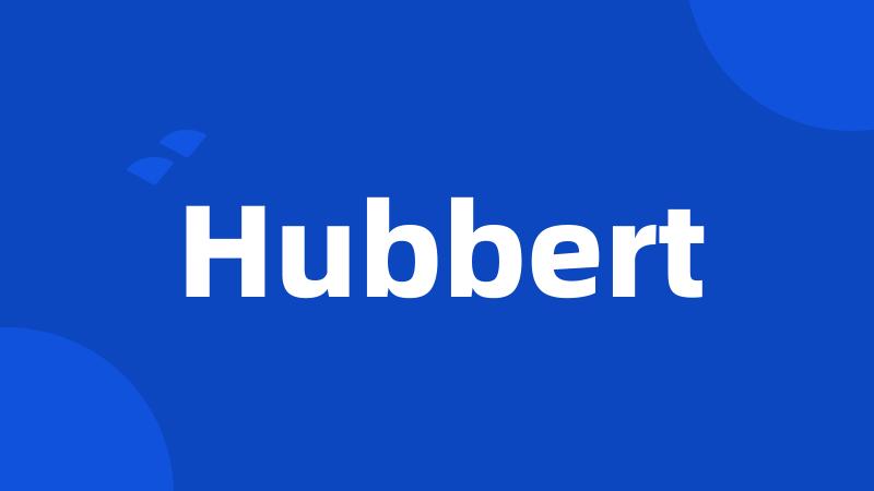 Hubbert