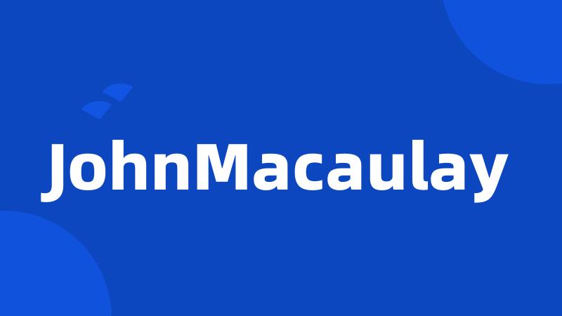 JohnMacaulay