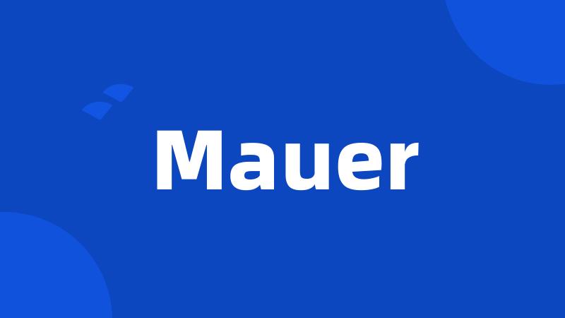 Mauer