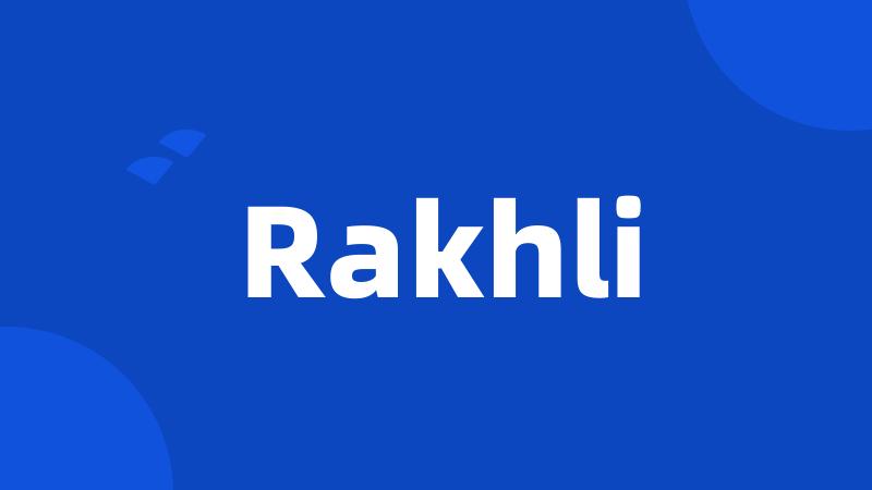 Rakhli