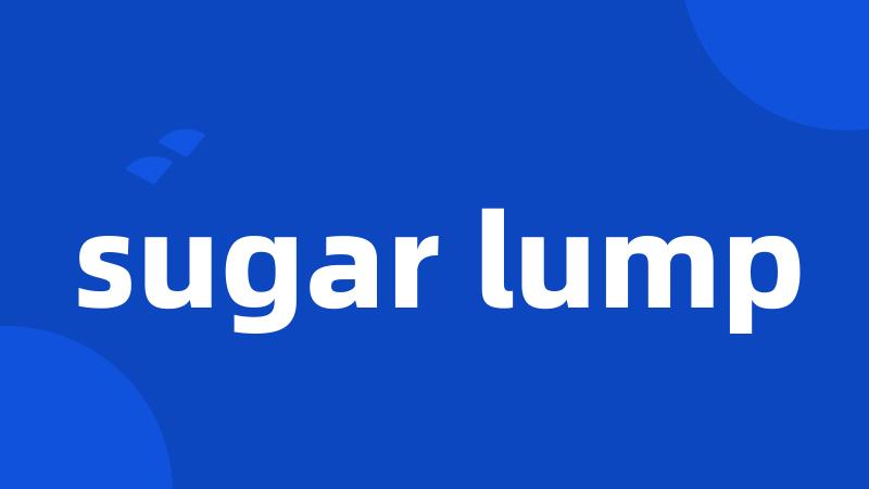 sugar lump