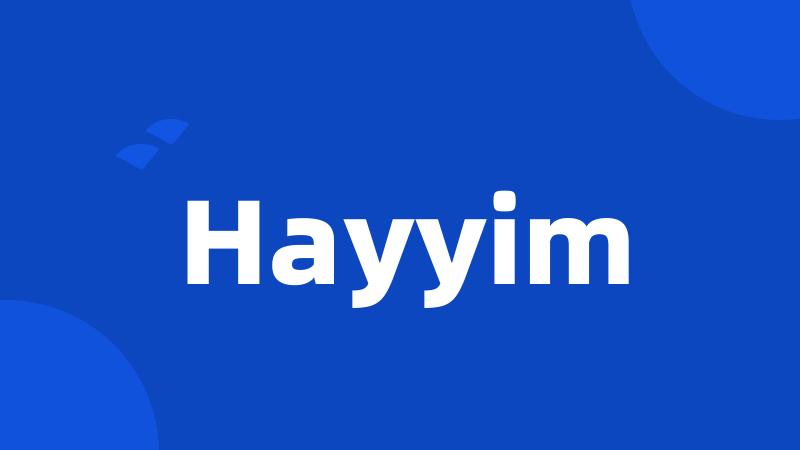 Hayyim